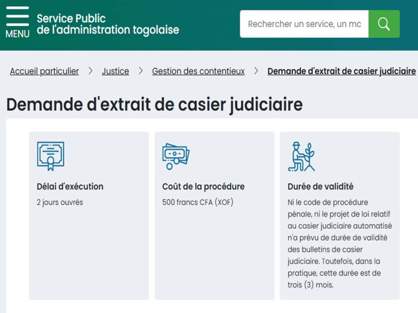 Casier judiciaire